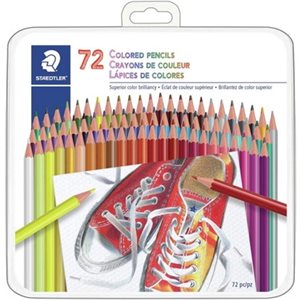 Set of 72 colored pencils