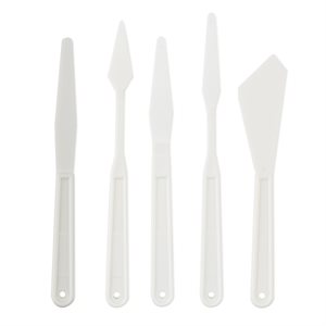 Plastique painting knives set of 5