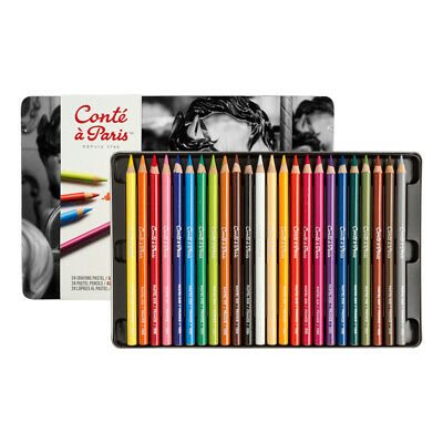 CONTÉ pastel pencils couleur set 24 assorted