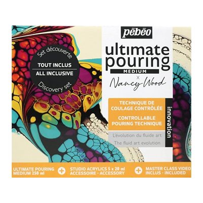Pebeo ultimate pouring medium Nancy wood Discovery Kit 250ml