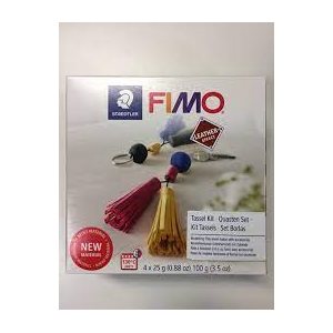 Fimo tassel kit leather effect