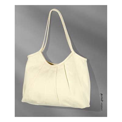 Fabric to paint Shopping bag canevas white 