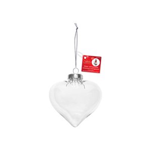 Plastic heart ornament