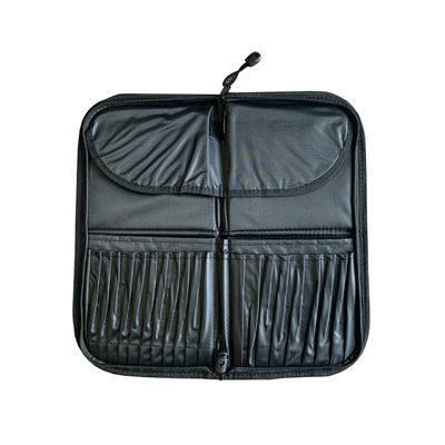 black nylon folding brush case