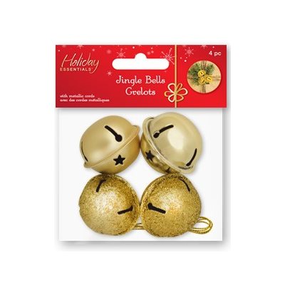 Golden Bells 1.5In 4 / Pkg