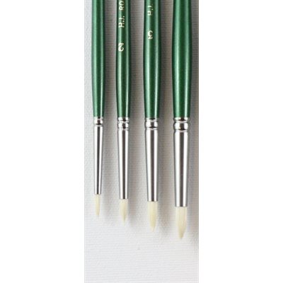 White bristle round brushes (117)